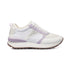 Sneakers bianche e lilla da donna con dettagli argento Swish Jeans, Donna, SKU w014000631, Immagine 0